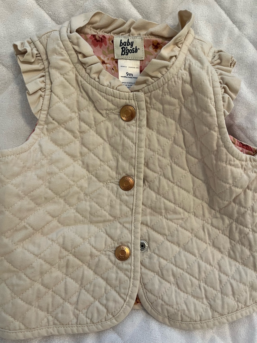 Girls 9 month vest